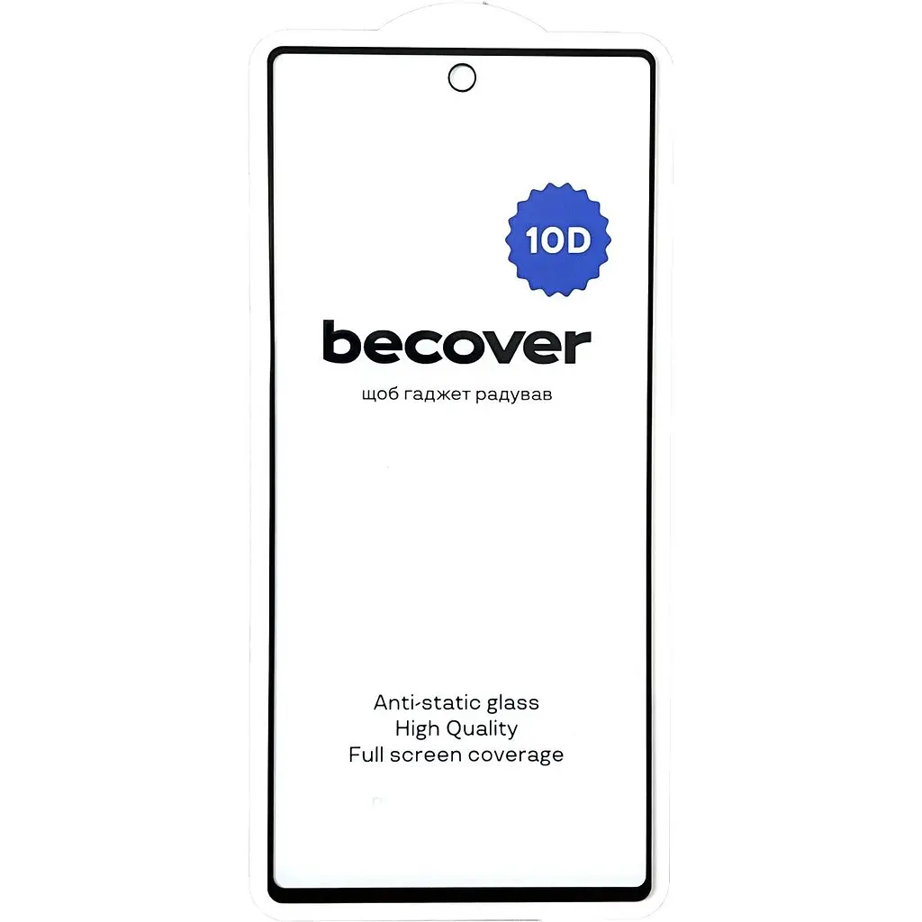 Захисне скло BeCover для Google Pixel 6A 10D Black (711488) - фото 3