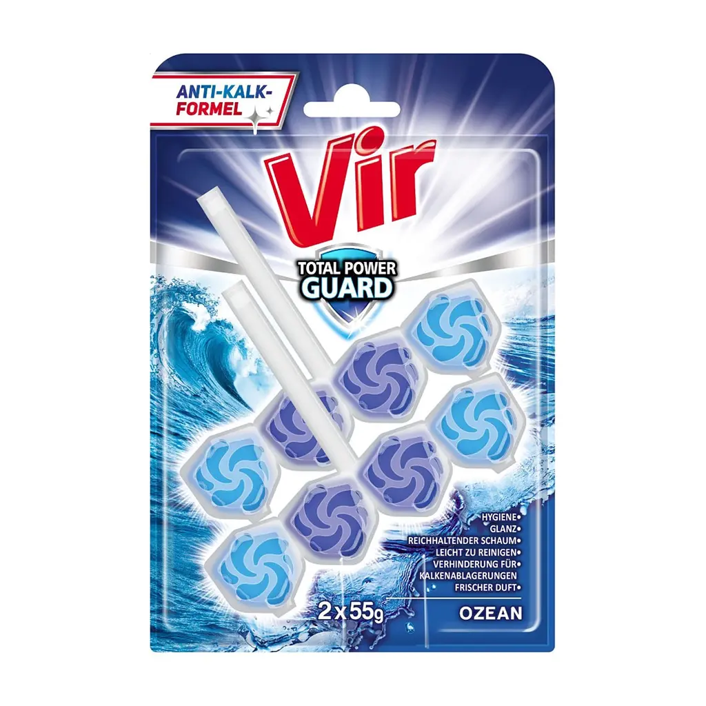 Туалетний блок Vir Total Power Guard Океан 2x55 г (3801003002209)