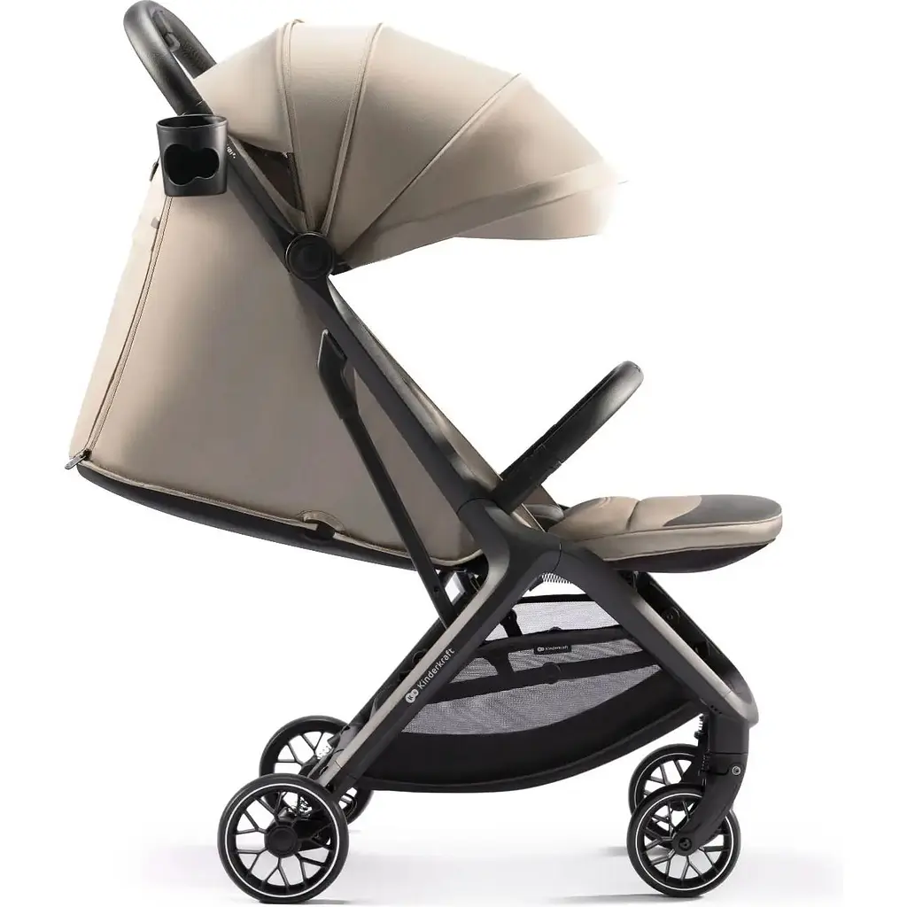 Прогулочная коляска Kinderkraft Nubi 2 Sand Beige бежевая (00-00305182) - фото 3