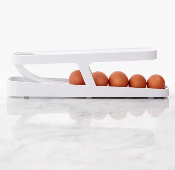 Контейнер для яєць Egg Pan · Дворівневий органайзер – підставка для зберігання яєць у холодильнику - фото 2