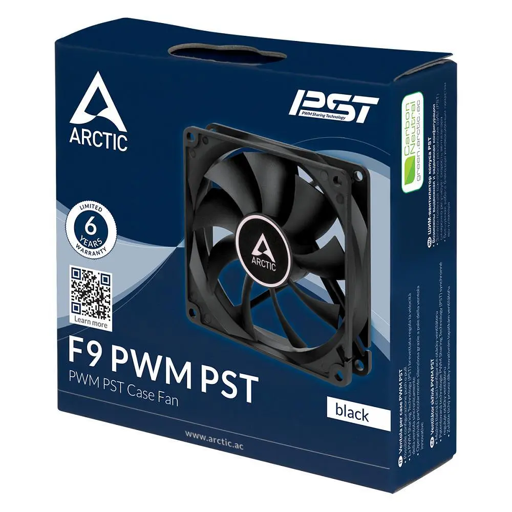 Корпусний вентилятор 92 мм Arctic F9 PWM PST ACFAN00214A Black - фото 3