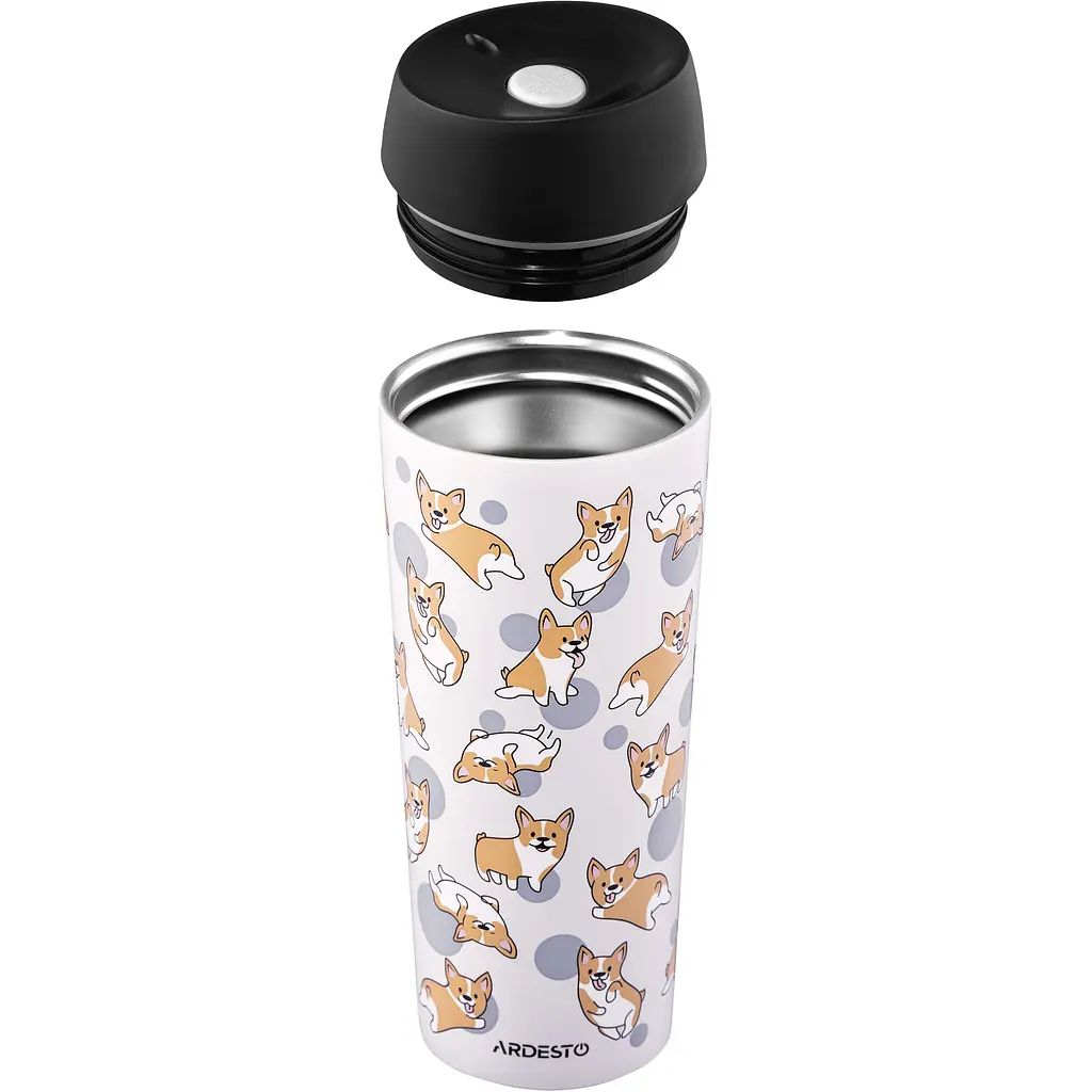 Термокружка Ardesto Coffee Time Corgi 450 мл (AR2645CR) - фото 3