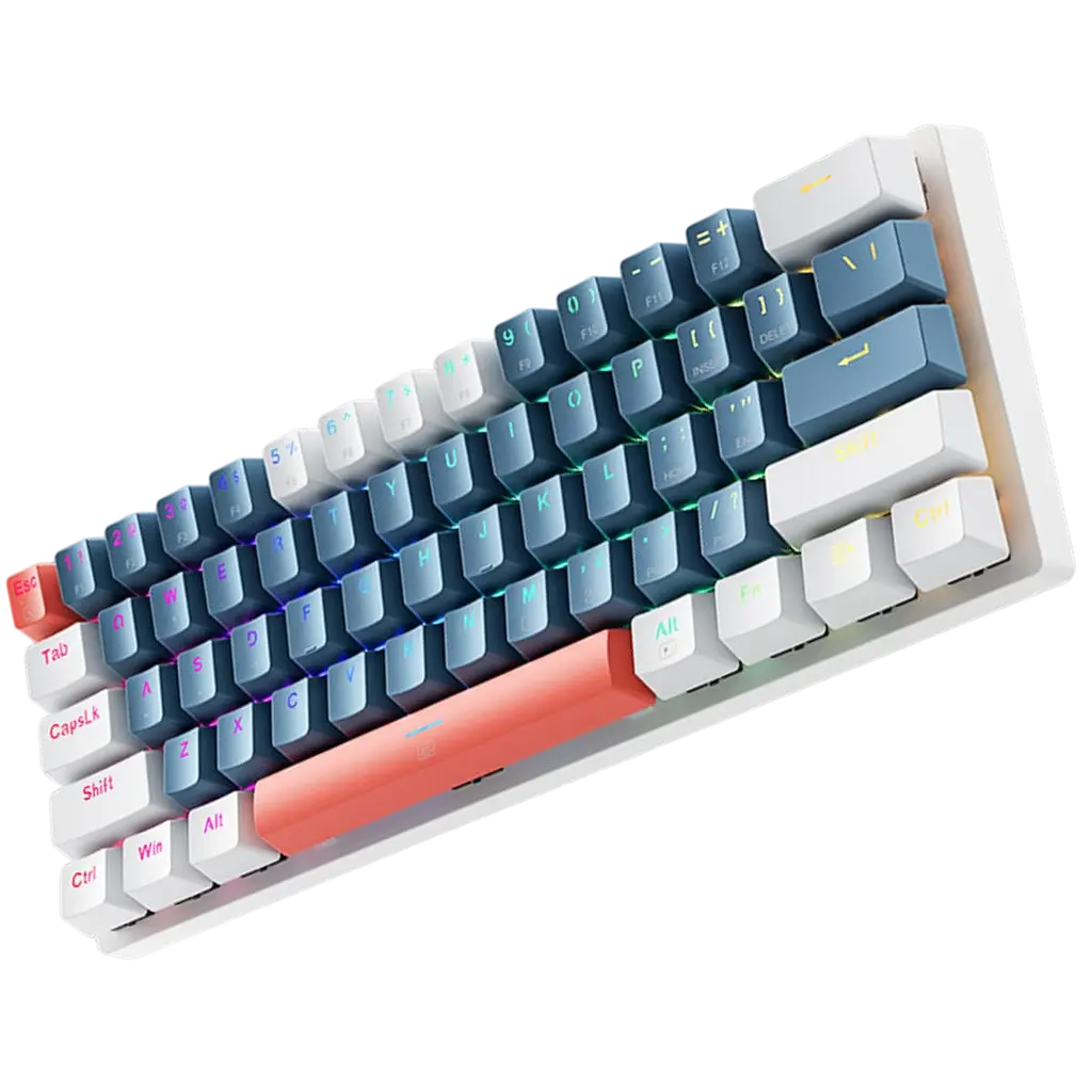 Клавіатура Machenike K500-B61 Red Switch White Orange Grey (K500-B61-RS-WOG) - фото 2