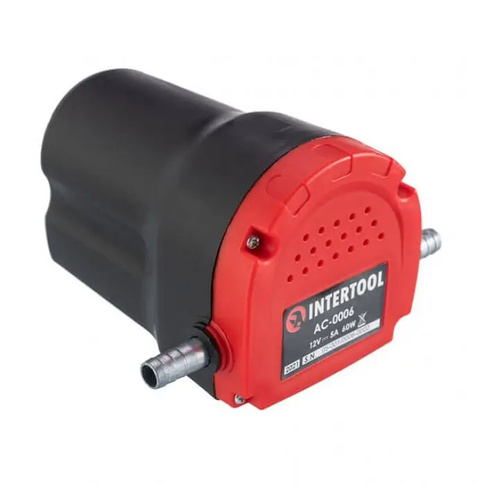 Насос вакуумний INTERTOOL AC-0006 роторний 12В, для оливи та дизпалива, 80 Вт, 7 л/хв - фото 6