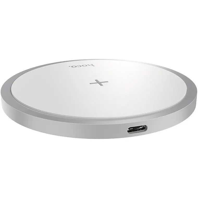 Бездротовий зарядний пристрій Hoco Powerful 15W Wireless Fast Charger CW26 White [733818] [97877] - фото 2
