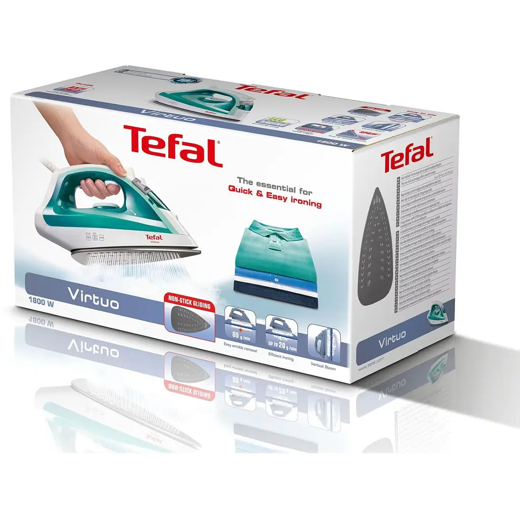 Праска Tefal Virtuo 1800 Вт біло-бірюзова (FV1710E0) - фото 5