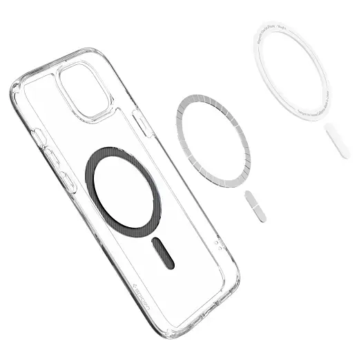 Прозорий чохол Spigen Ultra Hybrid (MagFit) Carbon Fiber для iPhone 15 (ACS06805) - фото 4