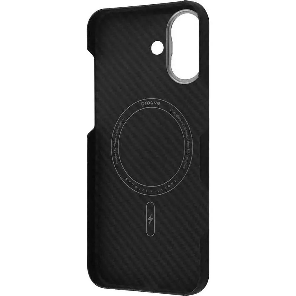 Чехол Proove Carbon Slim with Magnetic Ring для Apple iPhone 17 Black (PCCSIP170002) [161304] - фото 2