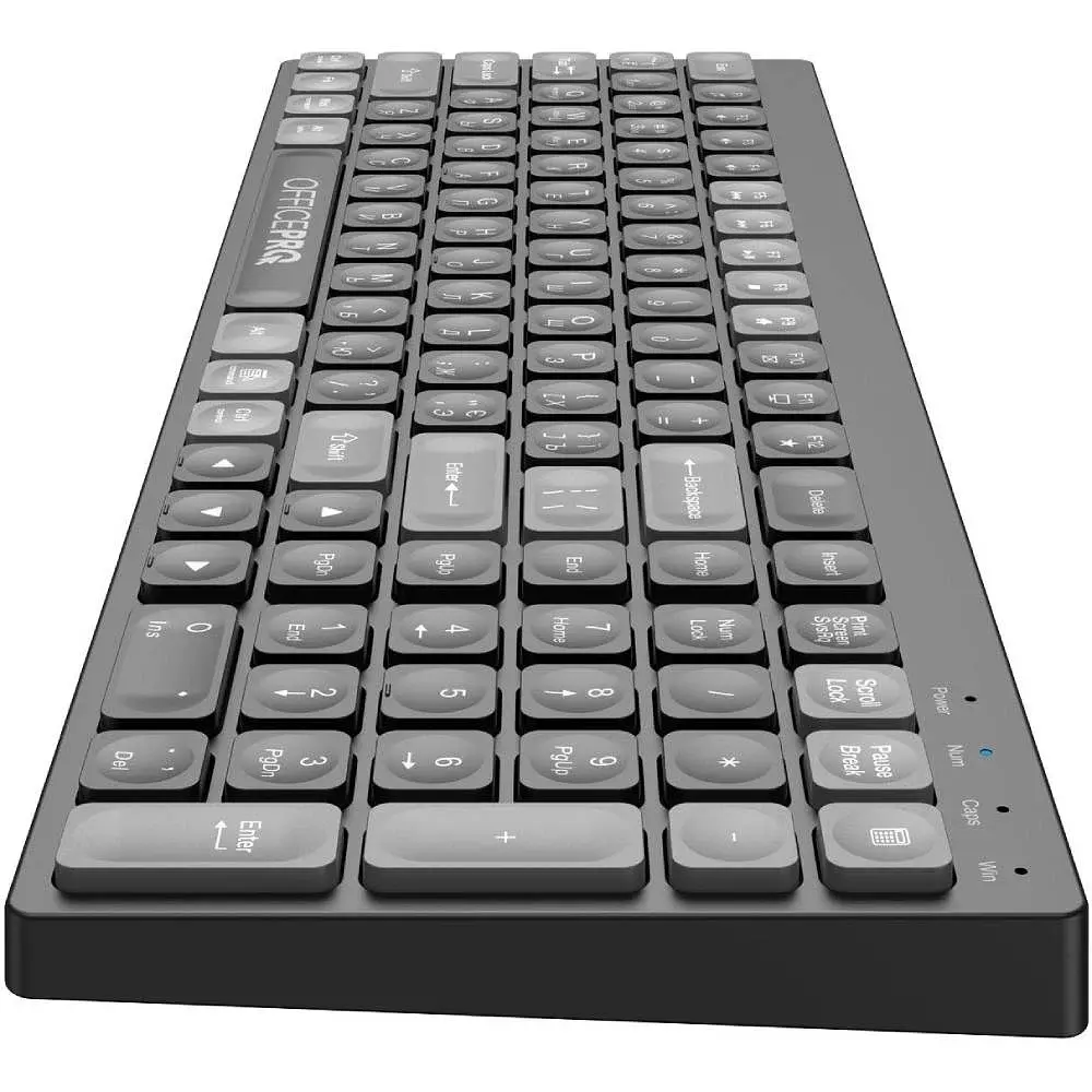 Bluetooth Клавіатура OfficePro SK985B Wireless/Bluetooth Black UA - фото 5