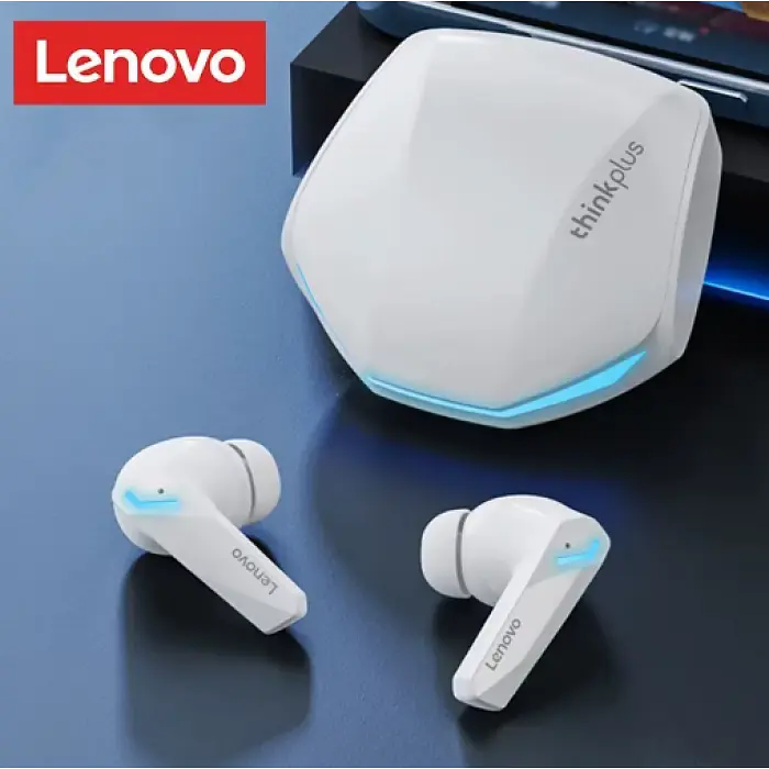 Бездротові спортивні вакуумні навушники Lenovo Thinkplus GM2 Pro TWS, Bluetooth у кейсі Білі - фото 4