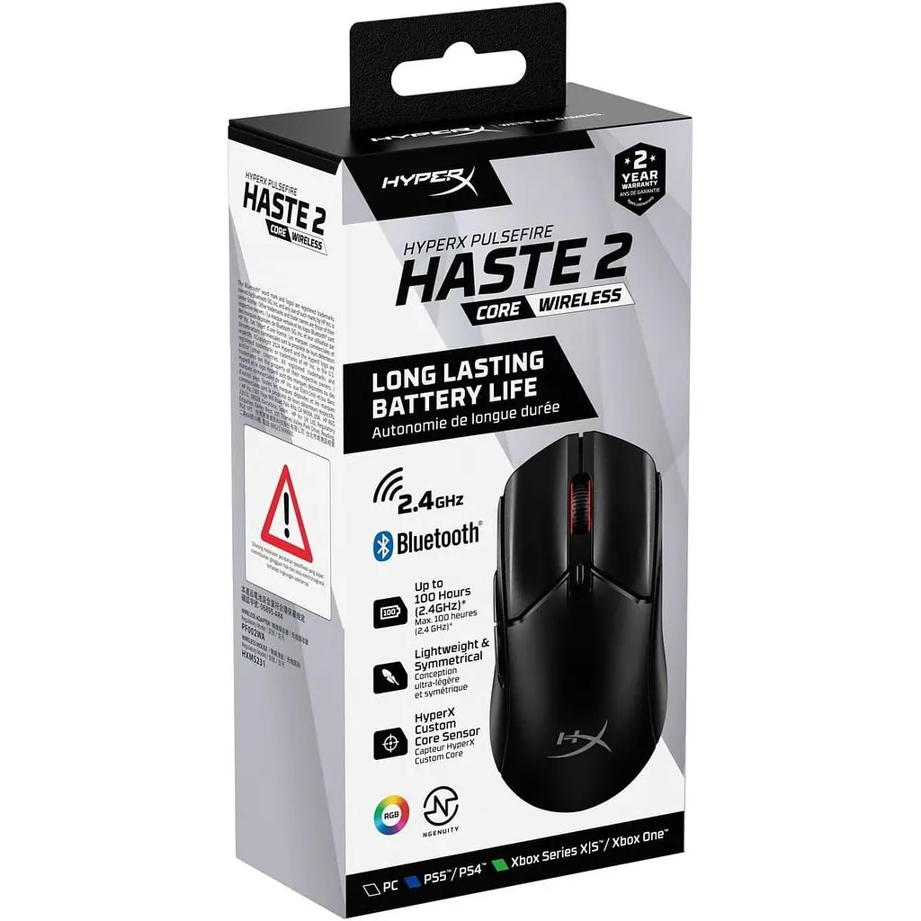 Беспроводная мышь HyperX Pulsefire Haste 2 Core Wireless Black (8R2E6AA) - фото 9