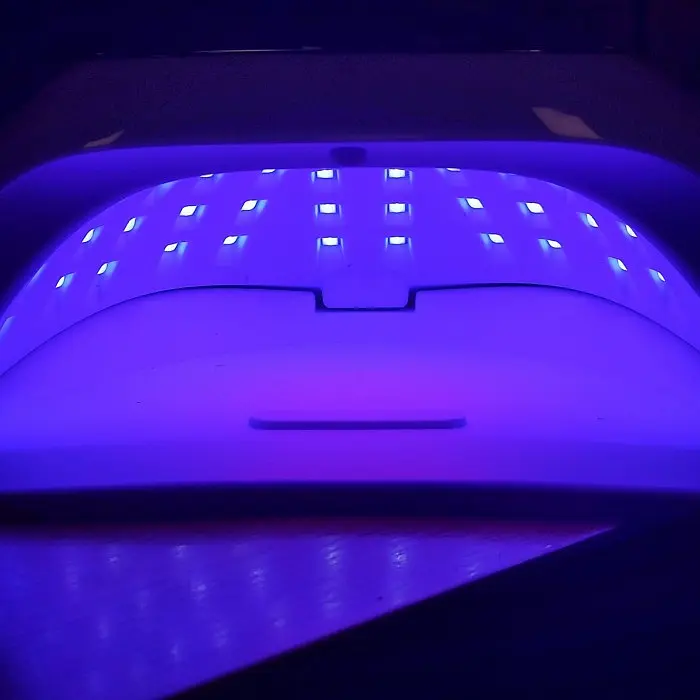 Лед уф лампа для нігтів від мережі біла LED UV Sun YC 57B - фото 5
