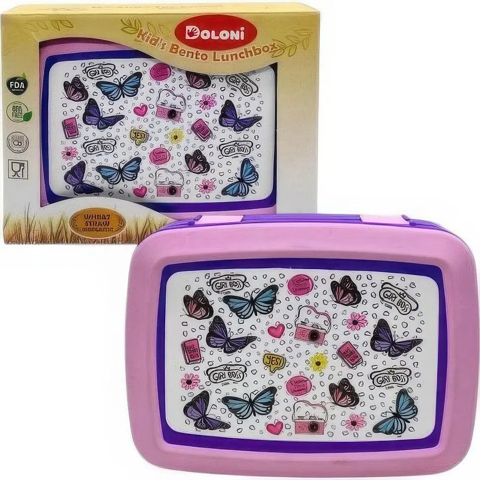 Детский ланч-бокс Doloni Butterfly крышка на защелках 01550/01  - фото 2