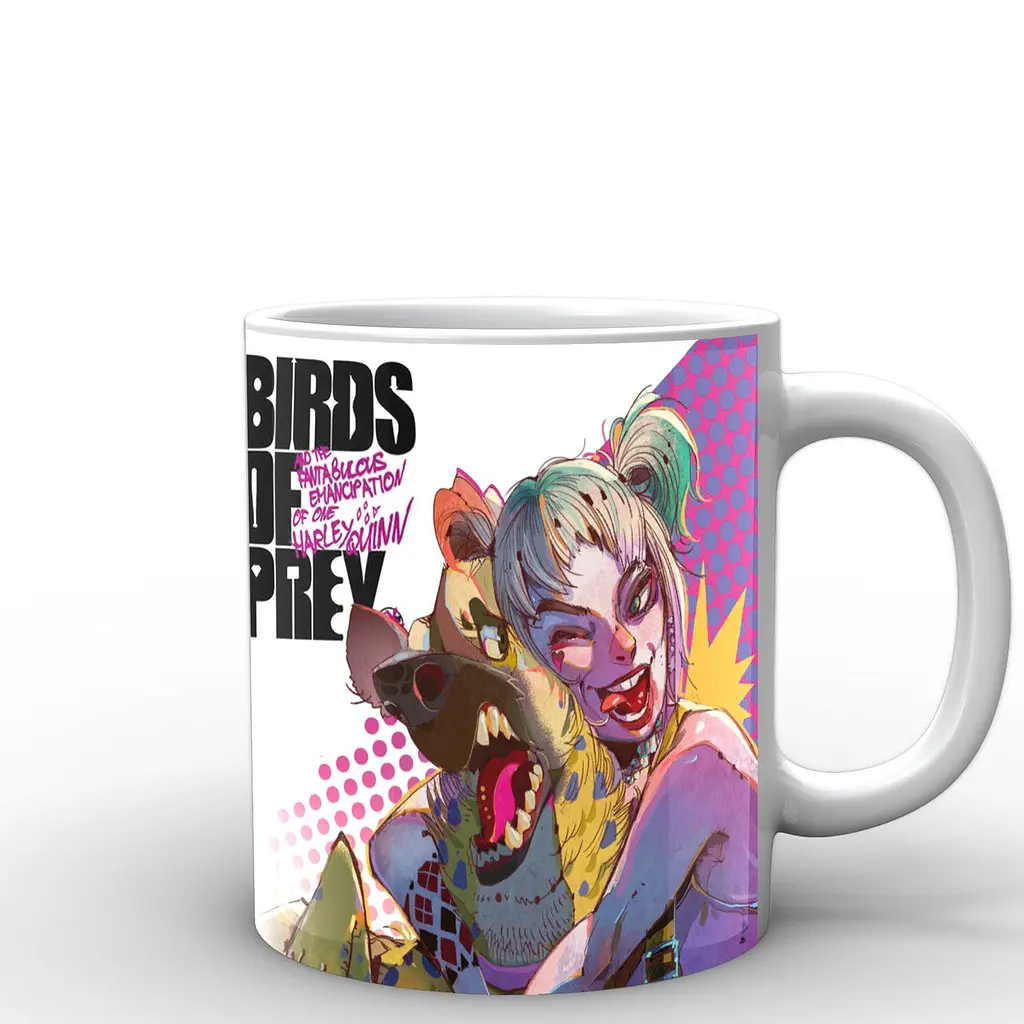 Кружка GeekLand Хищные птицы Харли Квинн с гиеной Birds of Prey BOP.03.13 330 мл белая - фото 3
