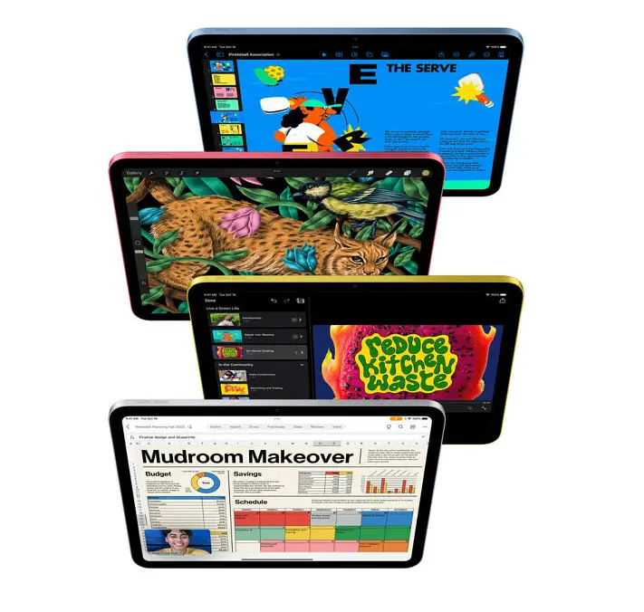 Планшет Apple iPad 10.9 2022 Wi-Fi 64GB Жовтий (MPQ23) - фото 5