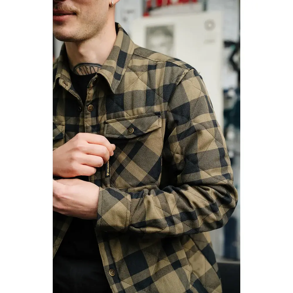 Куртка Frontier Tartan M Khaki - фото 8