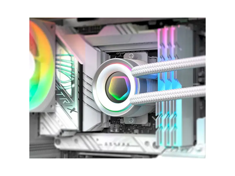 Водяне охолодження ID-COOLING FX240 INF White - фото 8