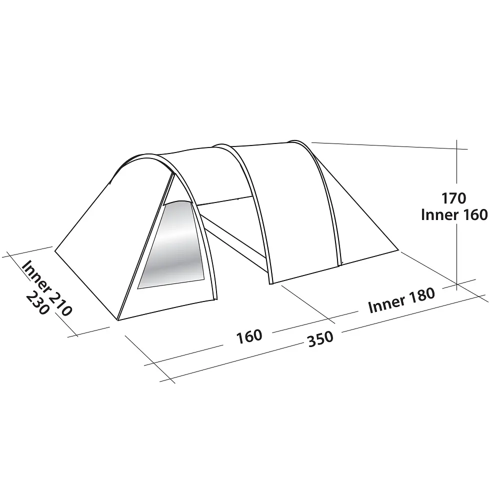 Намет тримісний Easy Camp Galaxy 300 Rustic Green (120390) - фото 3