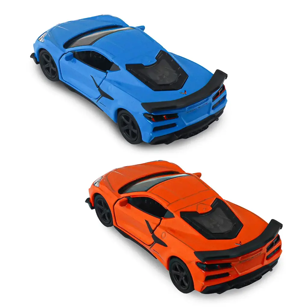 Автомодель - Chevrolet Corvette Z06 2023 (помаранчевий, світло-блакитний), в асортименті - фото 10