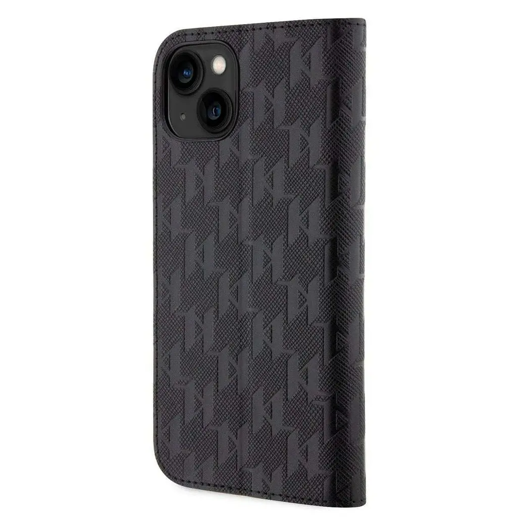 Чехол Karl Lagerfeld PU Saffiano Monogram для iPhOne 14 Black - фото 4
