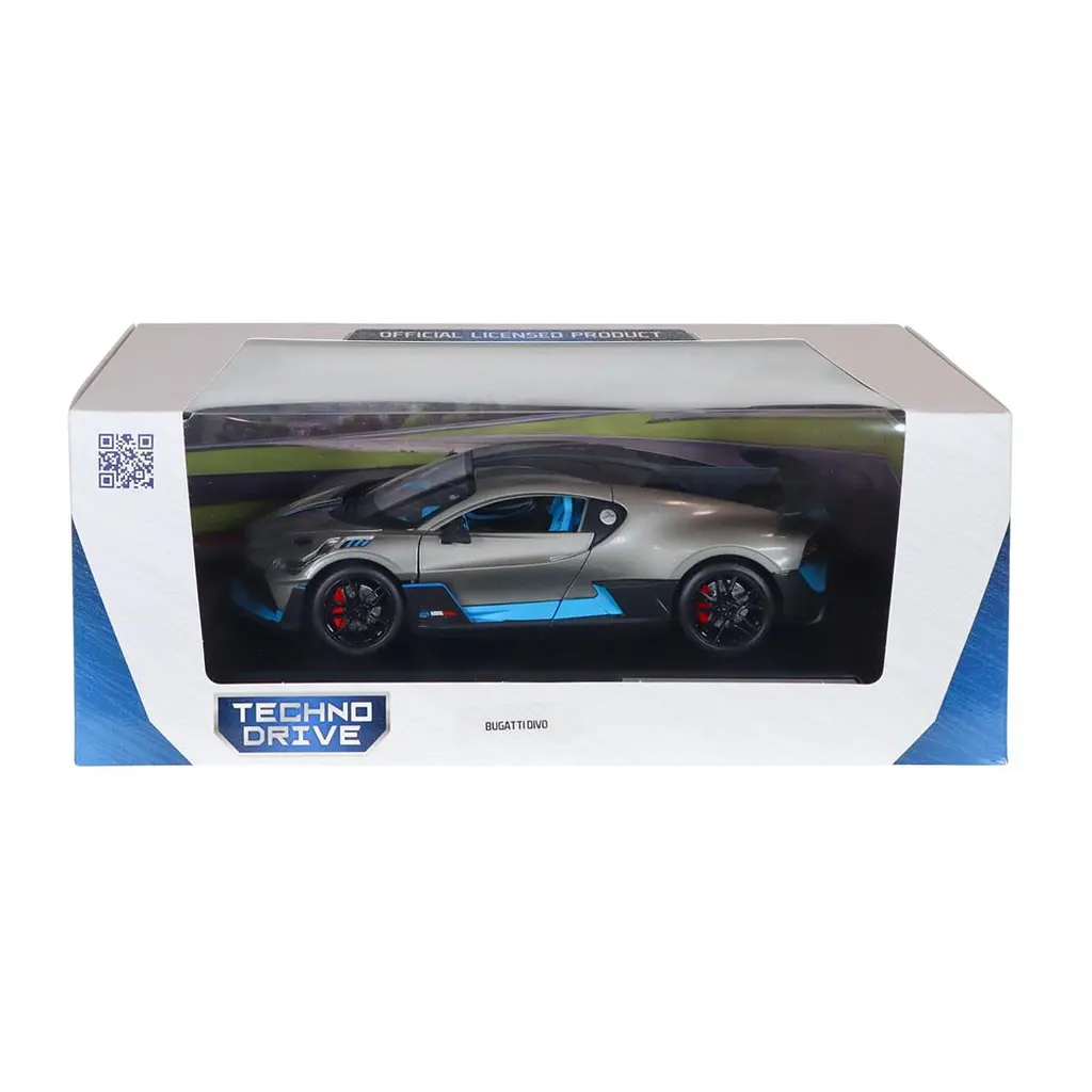 Автомодель - BUGATTI DIVO (сірий, 1:18) TechnoDrive 250940BDGY - фото 6