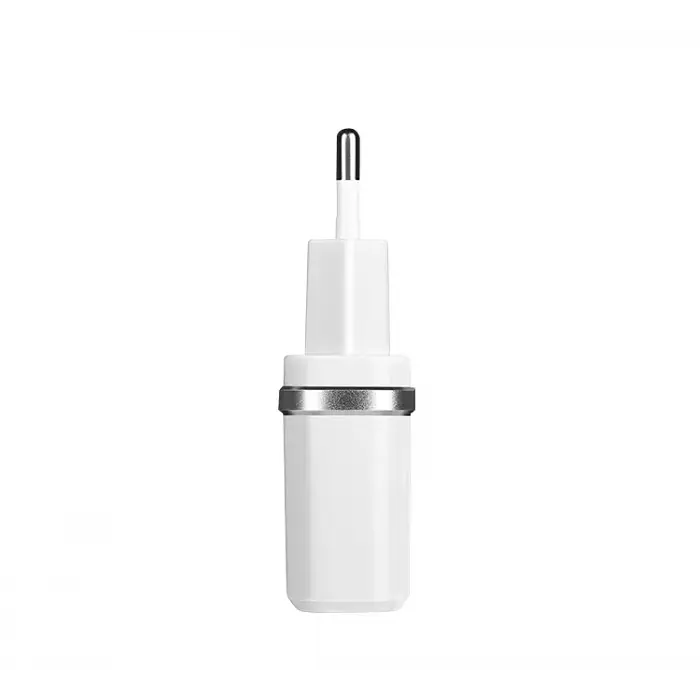 Сетевое зарядное устройство для телефона HOCO C12 (2USB 2.4A) Белый - фото 4