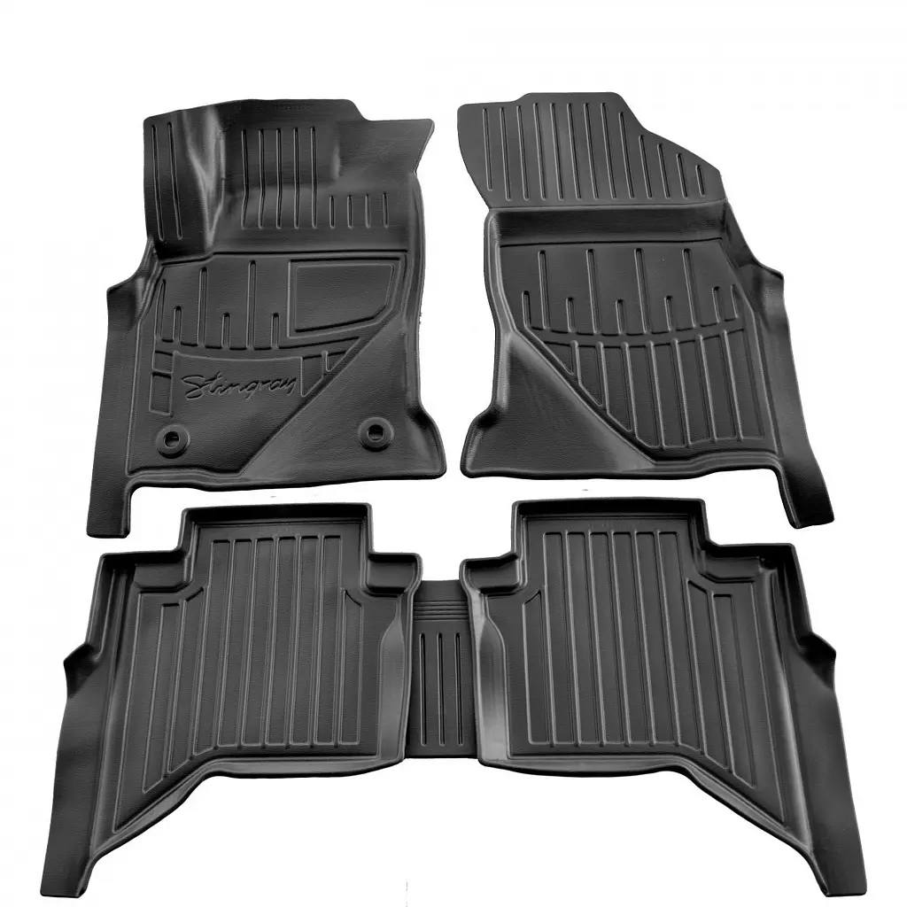 Комплект 3D килимків в салон Toyota Hilux VIII (Crew Cab) (2015–...) Тойота
