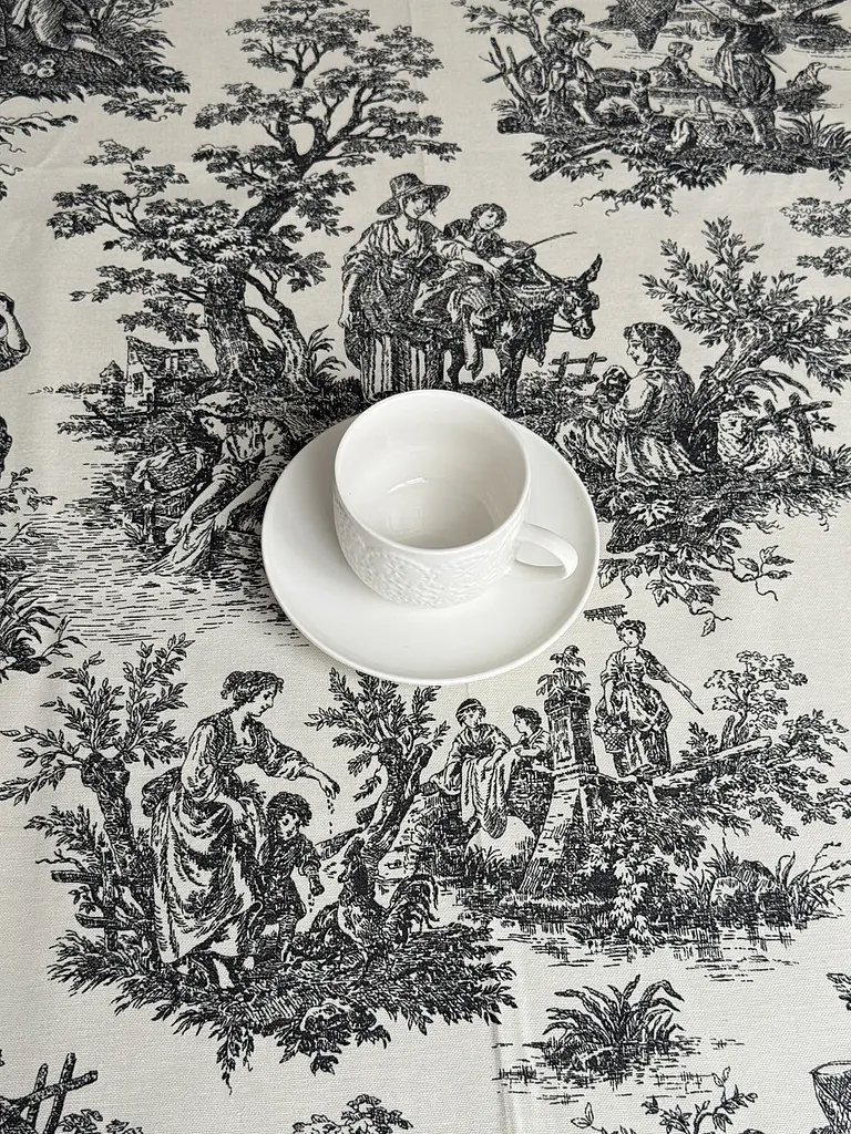 Скатертина столова Ecotton DUCK 150х170 см водовідштовхувальна Italiano сірий (30497 Grey) (25023) - фото 6