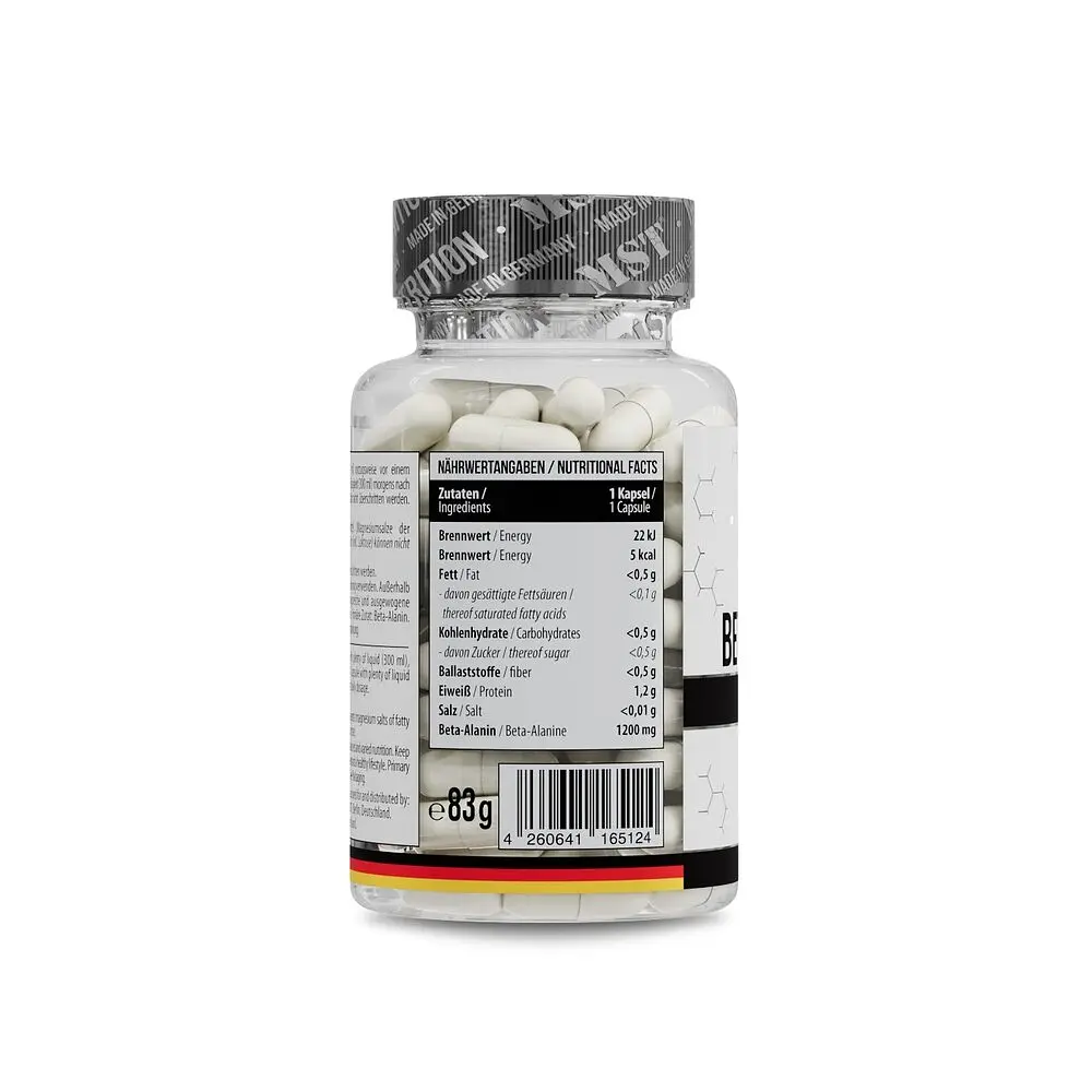 Бета-аланін MST Nutrition Beta-Alanine, 60 капсул для підтримки м'язів - фото 2