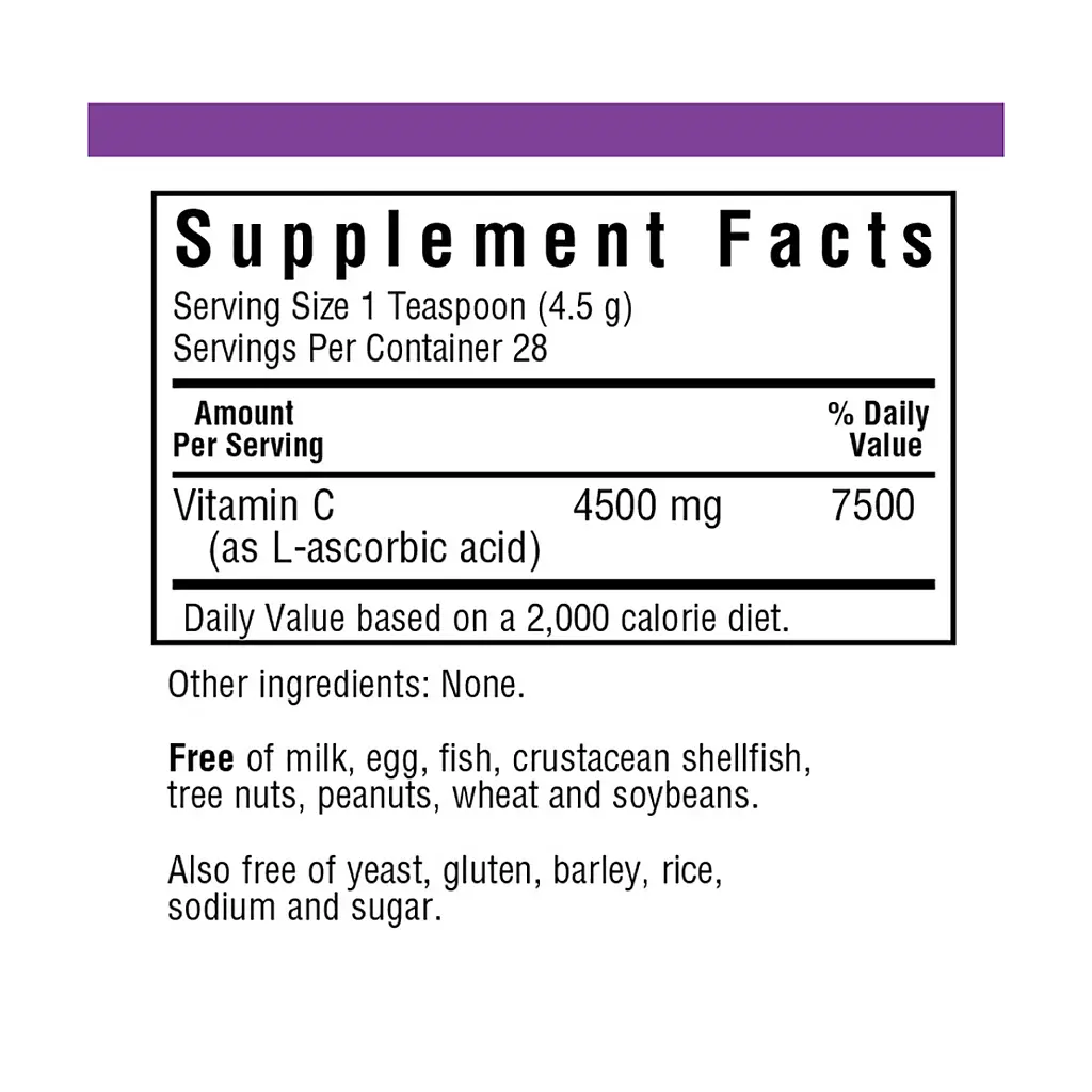Витамин C Bluebonnet Nutrition Vitamin C Crystals в кристаллической форме 125 г - фото 2