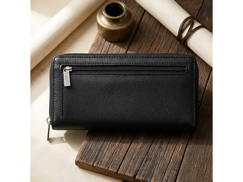 Жіночий гаманець із натуральної шкіри Cortina 5059 nero Чорний 19x10x2,5 см TONY PEROTTI acs0032514 - фото 7