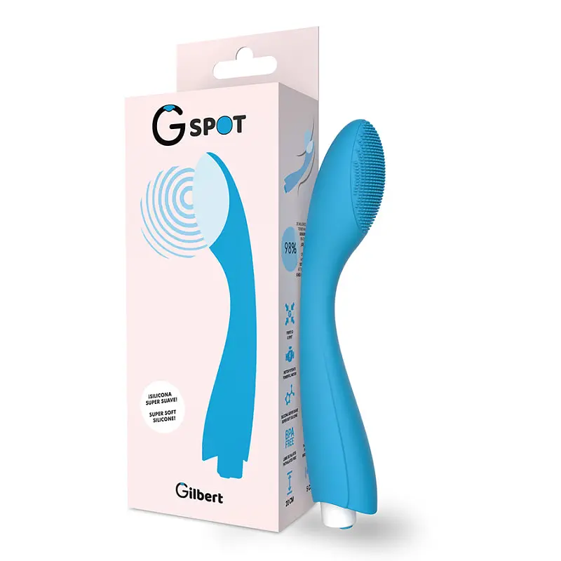 Вібратор для точки G GILBERT, колір: блакитний G-SPOT (Іспанія) G-SPOT GS907426 103084 - фото 5