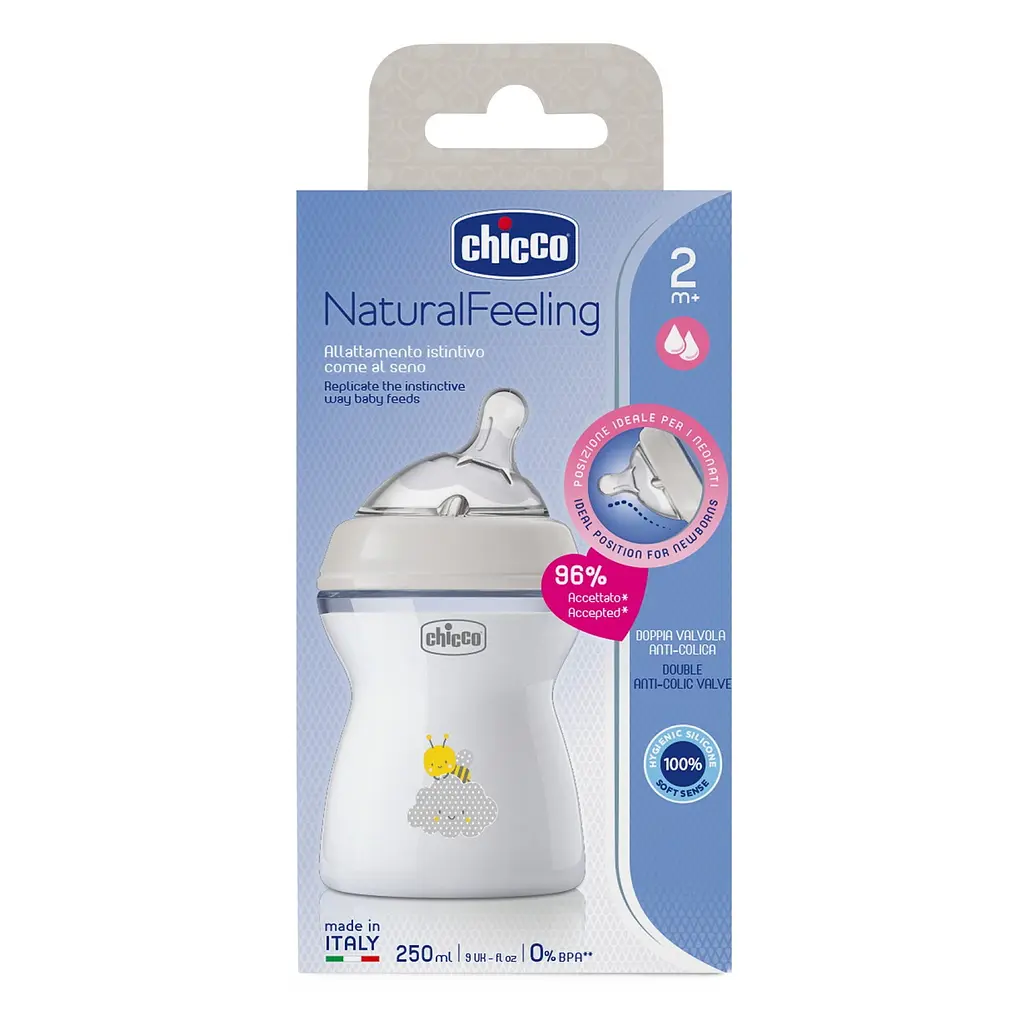 Бутылочка для кормления Chicco Natural Feeling c силиконовой соской, 250 мл (81323.30) - фото 9