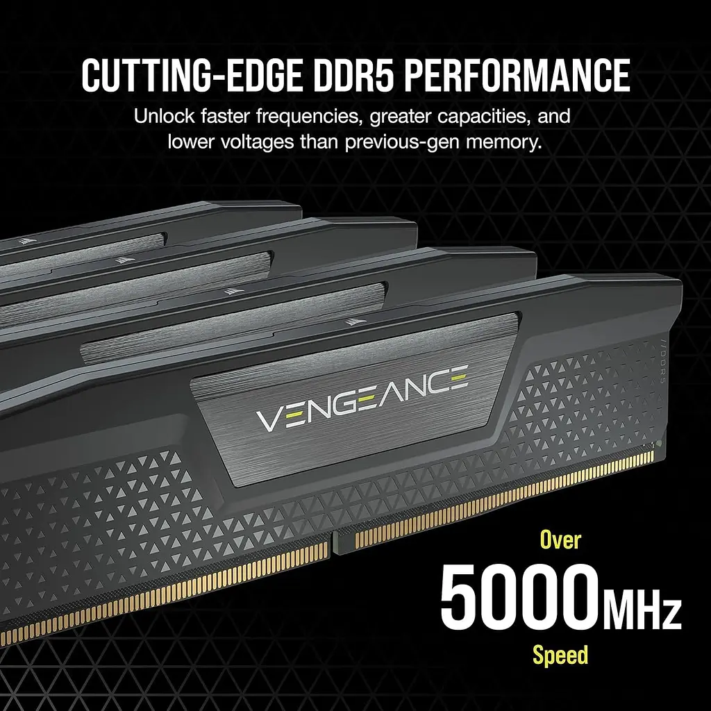 Модуль пам'яті Corsair DDR5 96GB (2x48) Vengeance 6800Mhz XMP Black (CMK96GX5M2B6800C40) - фото 4