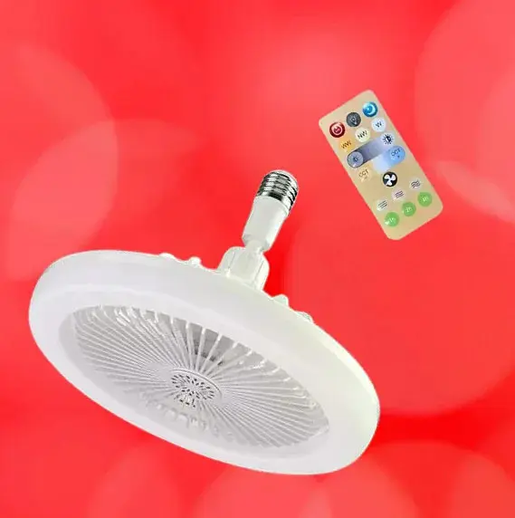 Світлодіодна лампа з вентилятором у патрон AY1036 • Стельова LED лампа-вентилятор E27 для дому, кухні, дачі та кімнати - фото 4