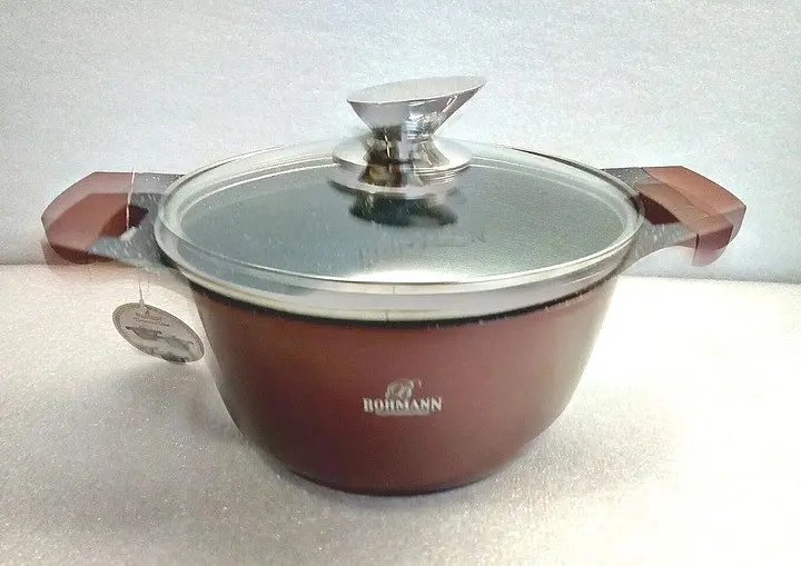 Каструля Bohmann BH 150-24 Brown 24 см 5 л - фото 4