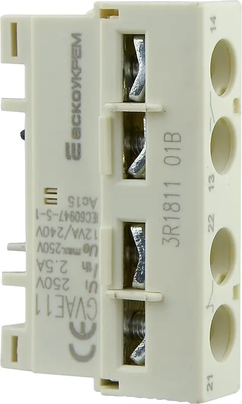 Додаткові контакти GV‑AE11 для ВА‑2005 АСКО‑УКРЕМ (A0010050011) - фото 5