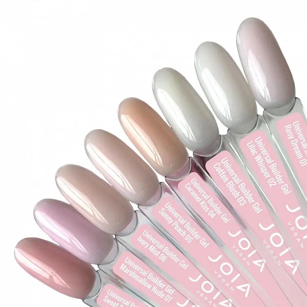 Універсальний моделюючий гель для нігтів рожевий 03 Cotton blush JOIA vegan 15 мл - фото 3