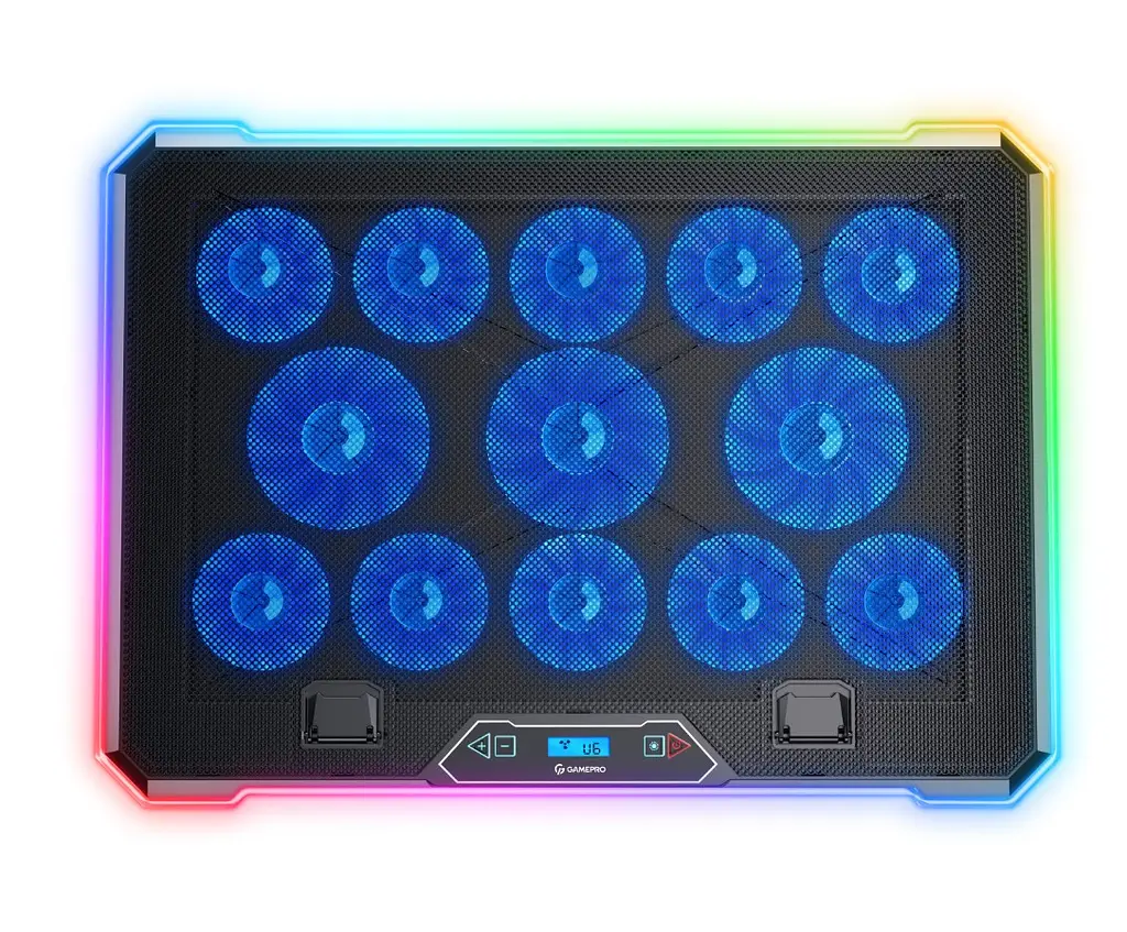 Охолоджувальна підставка для ноутбука до 17,3 дюймів GamePro GPCP-1090 13xfans - фото 2