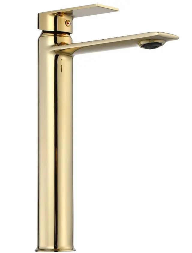 Змішувач для умивальника Rea Veneta gold високий (REA-B6419) - фото 3