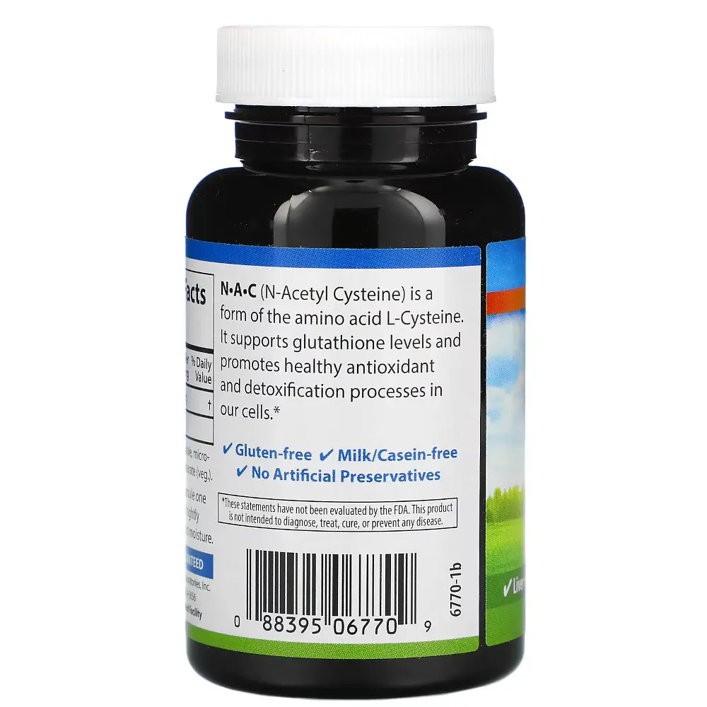 Амінокислота Carlson Labs N-A-C 500 mg, 60 капсул - фото 2