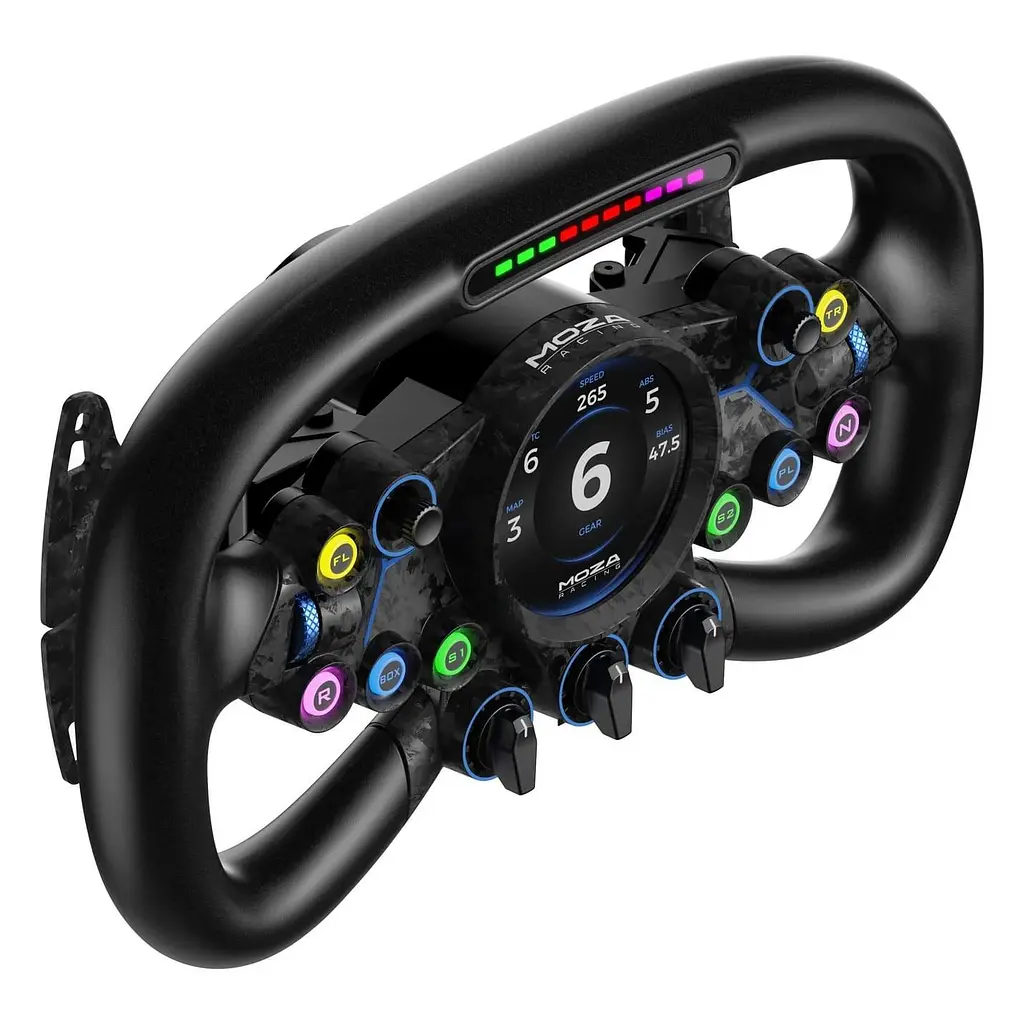 Кермо MOZA Racing Vision GS Steering Екран 2.8" RGB - фото 2