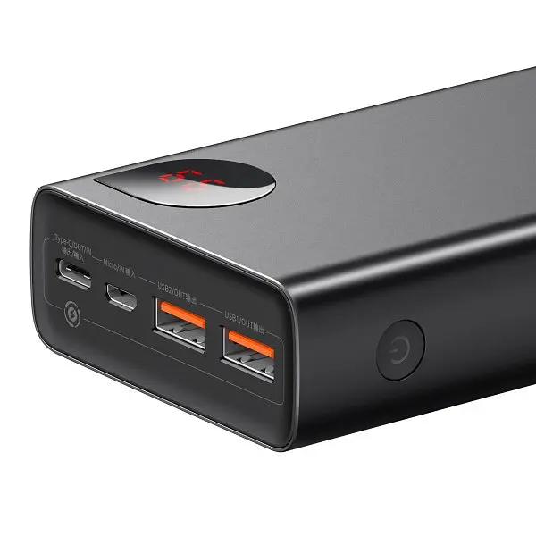 Power Bank Baseus Adaman Metal Digital Display 20000mAh 65W 6A - фото 3