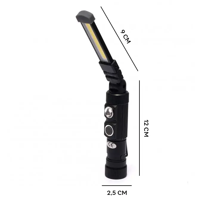 Ліхтар на магніті портативний складаний No Brand USB LED Work Lamp W549 складаний 5 режимів - фото 11