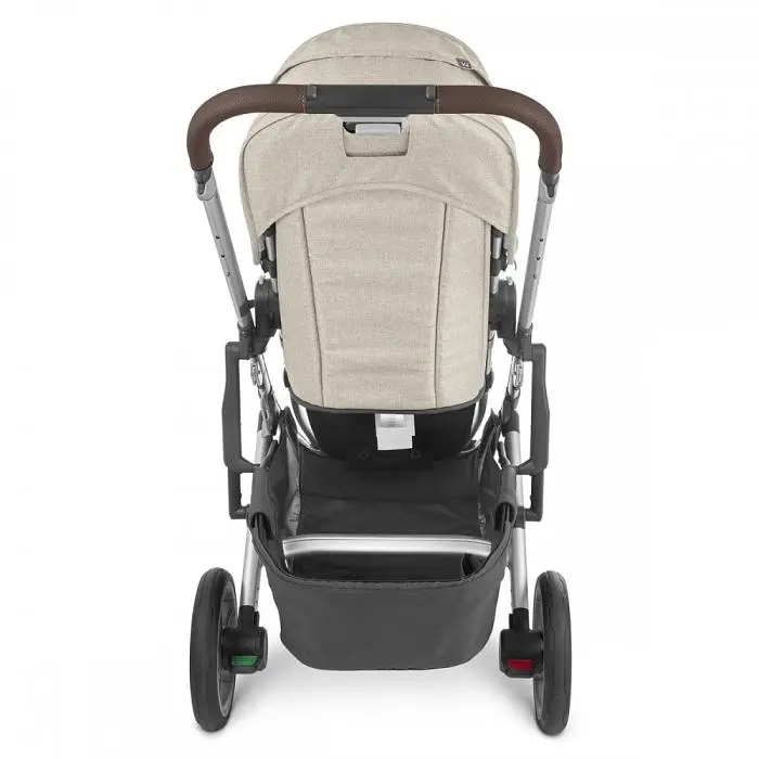 Прогулянкова коляска Uppababy Cruz V2 - Declan + Люлька Uppababy Carrycot-Declan-Oat Melange Silver Frame - фото 13