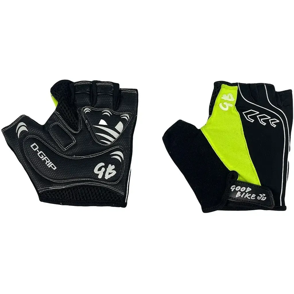Велоруковицы Good Bike D-Grip короткий палец размер L салатовые (94506Green-IS) - фото 3