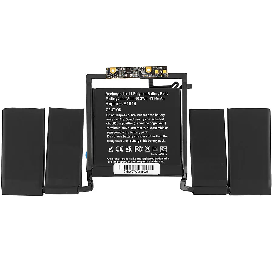 Акумулятор Apple A1819 (A1706 Macbook Pro Retina 13 2016-2017) 11.4V 4314 mAh Black - фото 3
