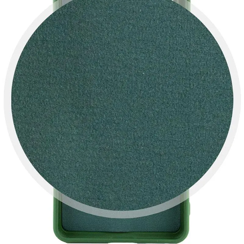 Чехол TPU GETMAN Liquid Silk Full Camera для Xiaomi Redmi 14C / Poco C75 Зеленый / Dark green - фото 2