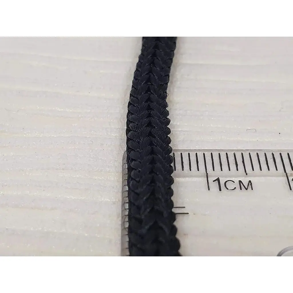 Ювелірний шнурок з текстилю Харківська ювелірна фабрика з срібними вставками. 10424-ЖЗ - фото 4