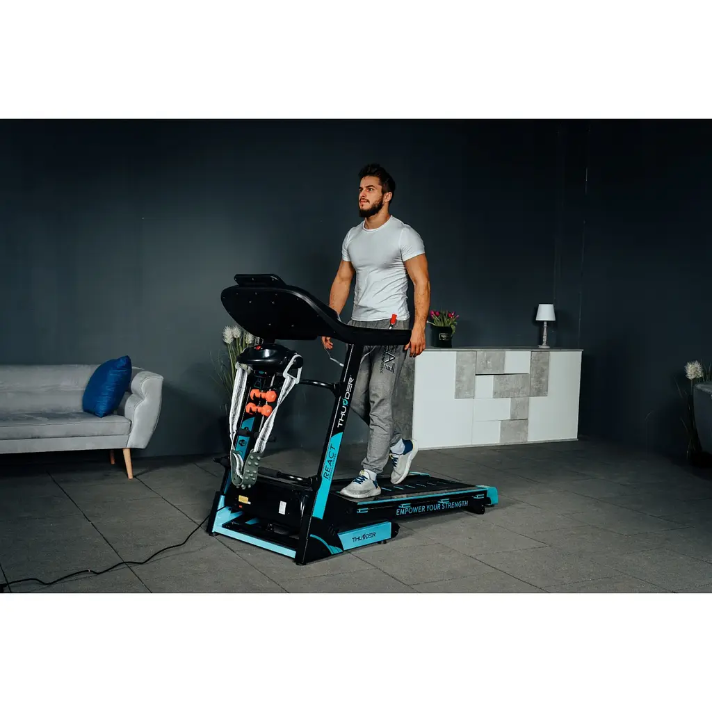 Беговая дорожка THUNDER React-DS Black - фото 10